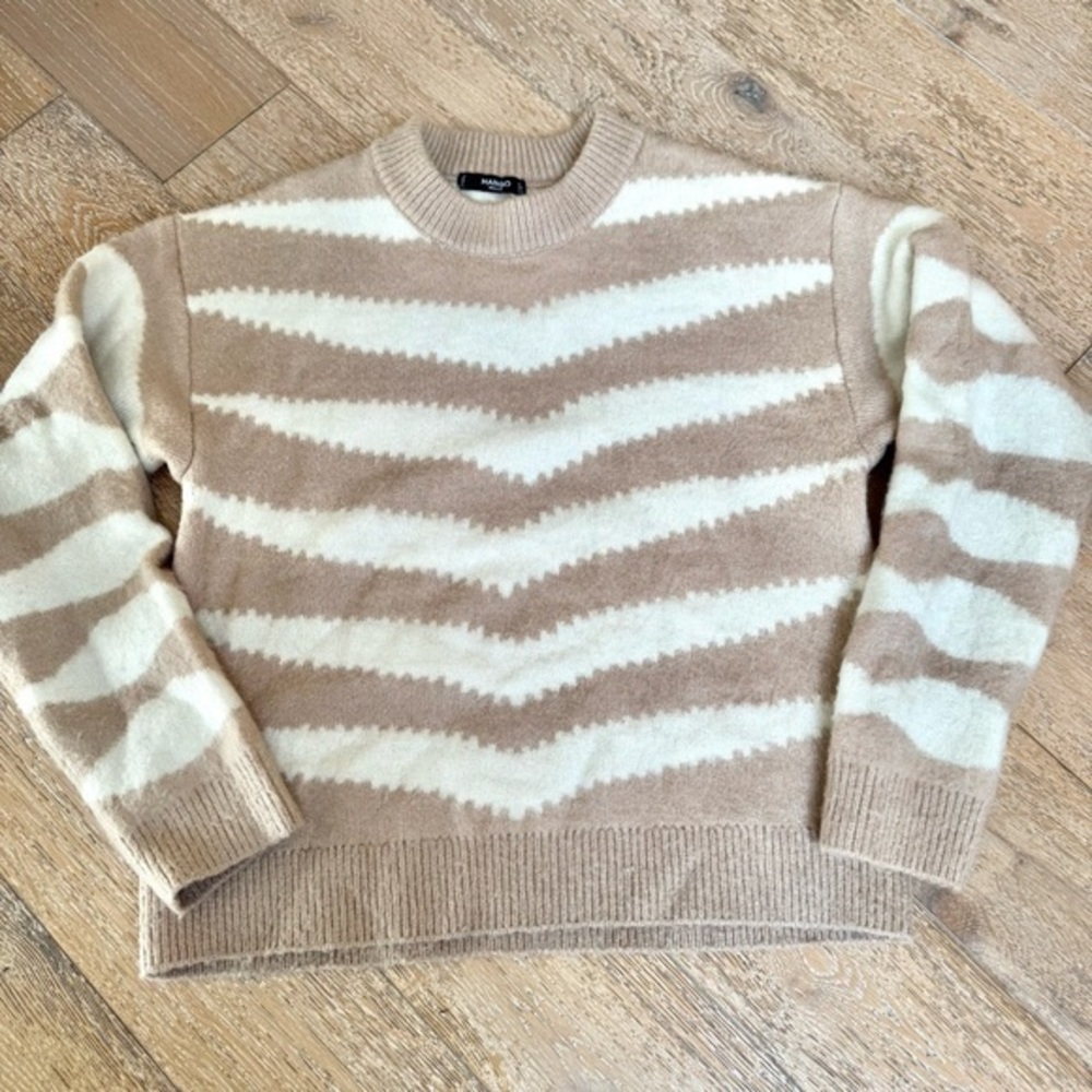 Mango Thick Knitted Ribbed Sweater